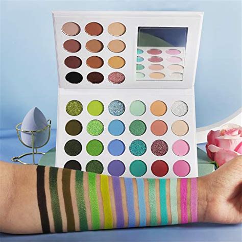 Nude Colorful 2 In 1 Eyeshadow Makeup Palette Afflano Glitter Matte
