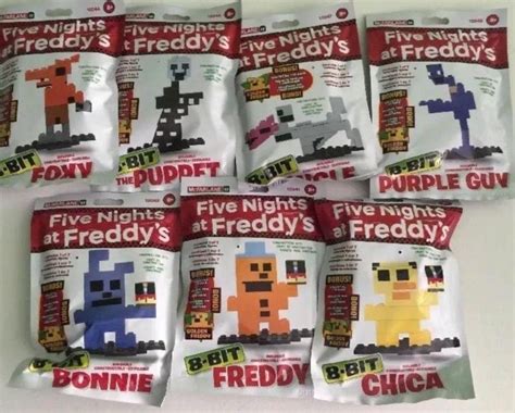 Five Nights At Freddys 8 Bit Buildable Figure Mcfarlane Complete Set