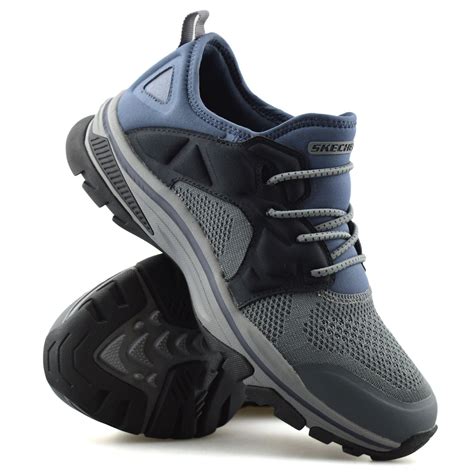 Mens Skechers Wide Fit Slip On Memory Foam Casual Walking Trainers Shoes Size Ebay