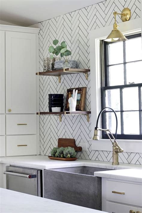 Stunning Kitchen Backsplash Ideas For Neutral Color Kitchen Designs Part 52