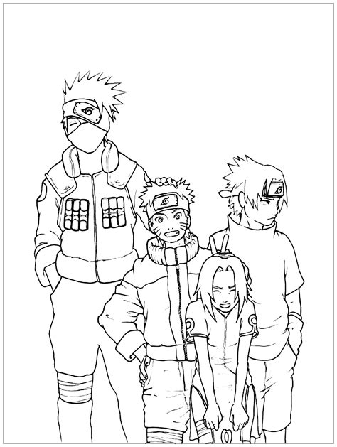 Naruto Naruto Dibujos Para Colorear Para Niños