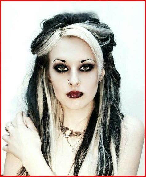 White And Black Hair Color Ideas Cool Hair Color Gothic Hairstyles