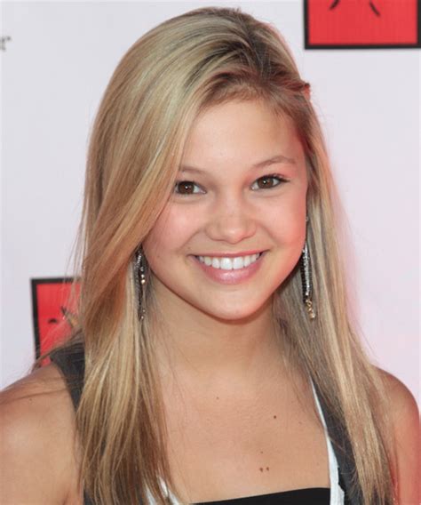 Olivia Holt Long Straight Blonde Hairstyle With Light Blonde Highlights