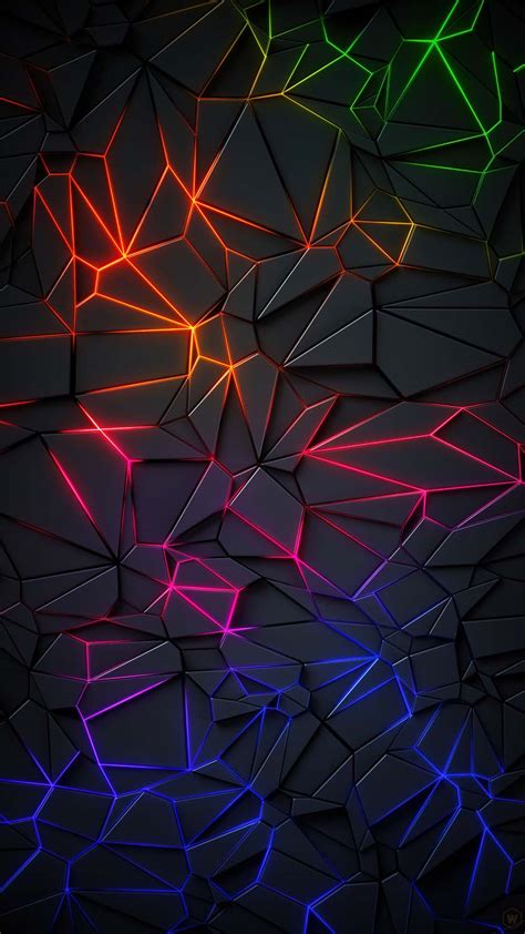 3d Rgb Neon Lights Iphone Wallpaper Hd Iphone Wallpapers
