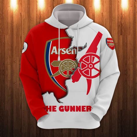 Arsenal Fc The Gunners All Over Print Hoodie T Shirt Robinplacefabrics