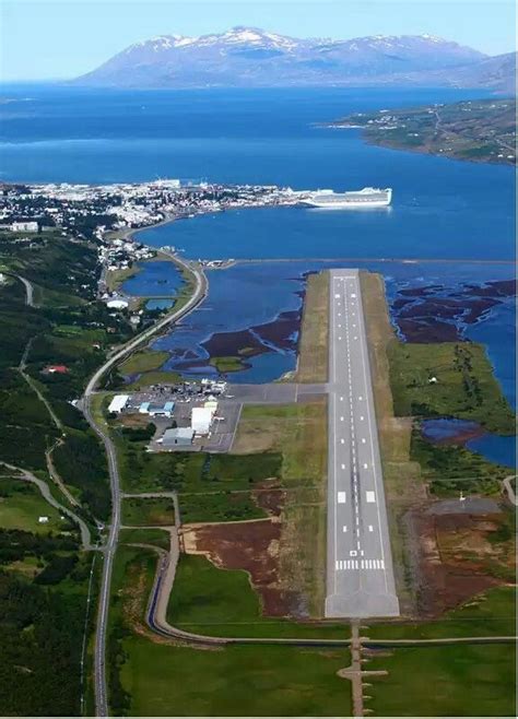 Reykjavik Airport Kef Aeroporti Paesaggi Aereo