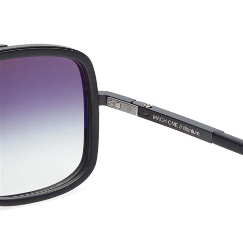 Dita Mach One Sunglasses Matte Black And Grey End