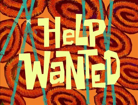 Help Wanted Spongebob Squarepants The Nearly Everything Wiki Fandom