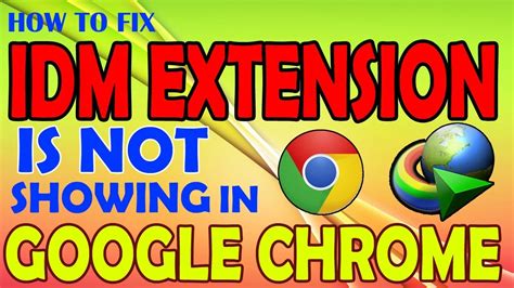 Idm is an internet download manager for downloading files and managing downloaded files. How to fix idm extension not showing in chrome - YouTube