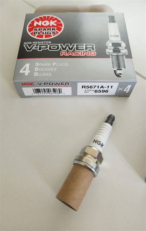 Ngk 6596 V Power Racing Spark Plugs R5671a 11 6596 Set Of 8 Plugs Ebay