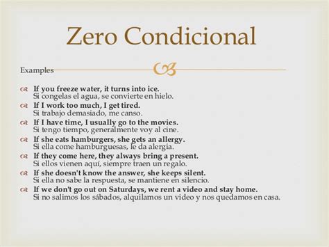 The zero conditional is used when the result of the condition is. Zero conditional