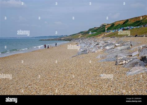 Beach Huts At Barton On Sea Hampshire England Stock Photo Alamy