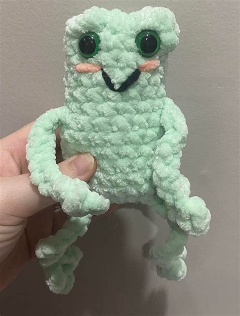 Crochet Leggy Frog Plushie Frog Crochet Plush Leggy Frog Etsy