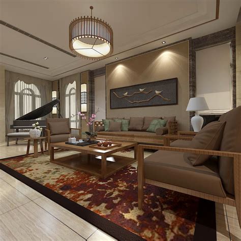 China Chinese Living Room Design 09 3d Cgtrader