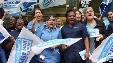 Nhs Staff To Stage New Four Hour Strike Over Pay Bbc News