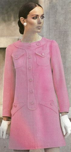 Emanuel Ungaro Coat Vogue Spring 1970 Shocking Pink Worst Glenh