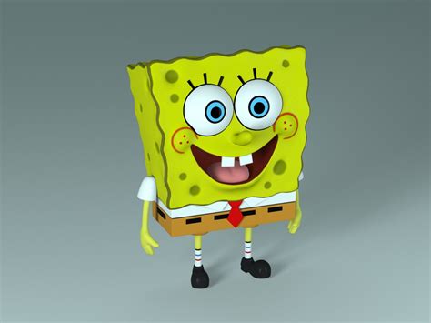 Spongebob 3d Model In Cartoon 3dexport