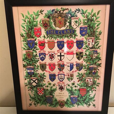 Clan Coat Of Arms Shields Scottish Highlander Traditional Etsy