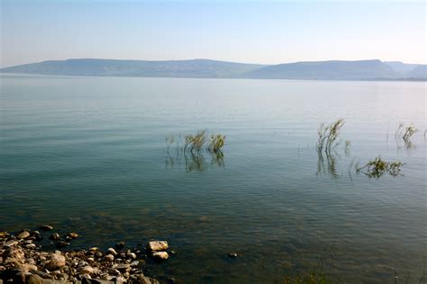 Sea Of Galilee Israel 13 Mile Long Lake Surrounded By Hills Sea