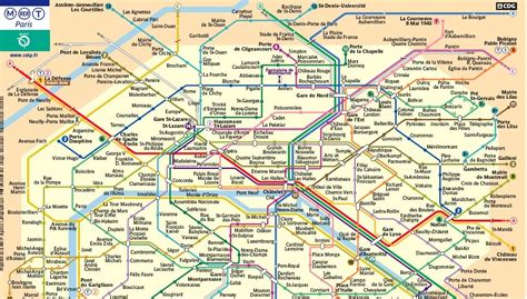 Plan Metro Paris Zonen Subway Application