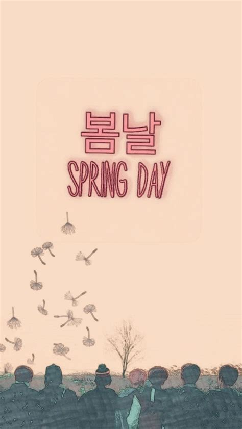 BTS Spring Day Wallpaper by Kpoptensile on IG | Bts spring ...