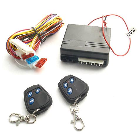 Central Locking Kit For Cars 50m Universal With 2 Remote Controls