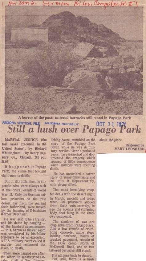 Papago Park Pow Prisoner Of War Camp In Phoenix Arizona