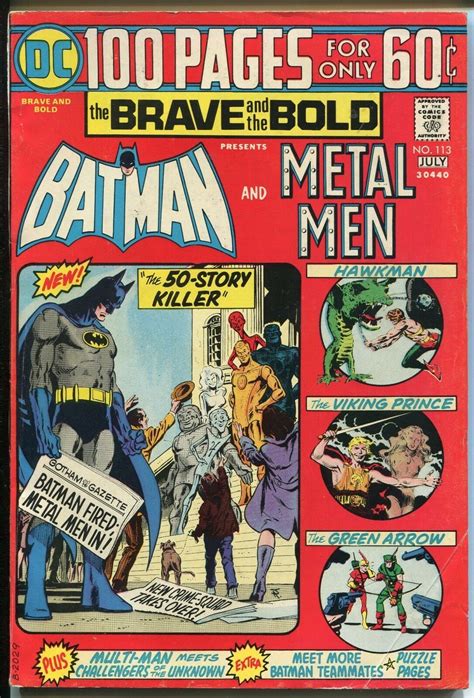 Brave And The Bold 113 Batman And Metal Men The 50 Story Killer 65