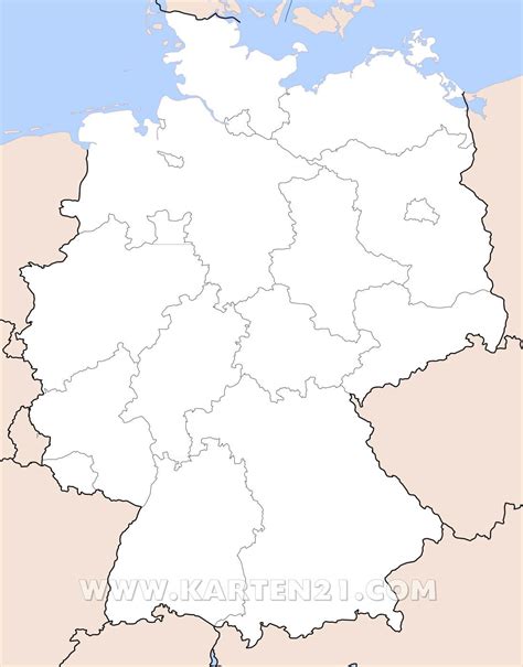 Für die beschaffung (download und ausdrucken) der ersatzmitteilung sind. Stumme Karte Deutschland Ausdrucken Fotos Deutschlandkarte ...