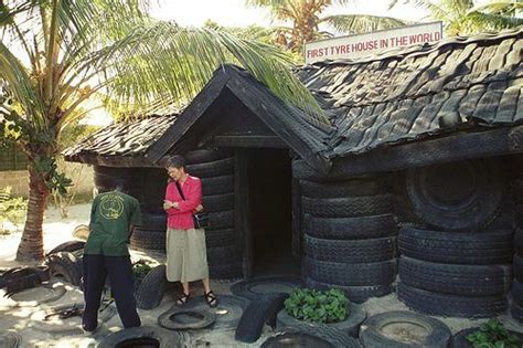 Tire House Tyres Recycle Upcycle Recycle Recycling Green Building