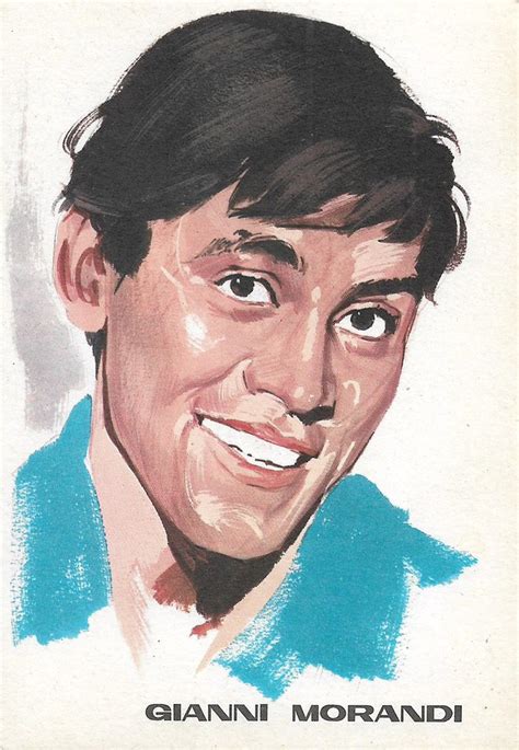 Gianni Morandi, portrait by F. Picchioni | Italian postcards… | Flickr