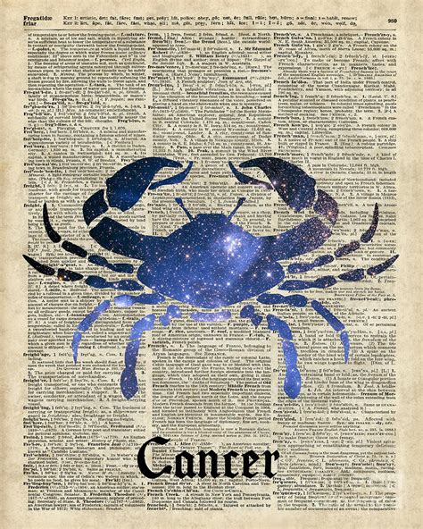 Cancer Crab Zodiac Sign Digital Art By Anna W Fine Art America