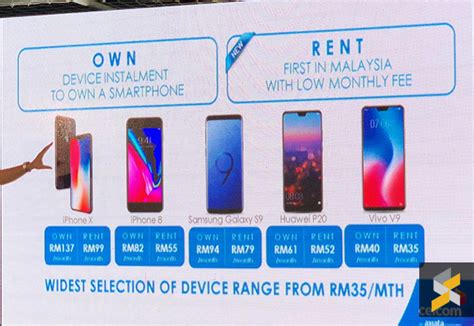 Maxis, celcom, digi and u mobile. Celcom lets you rent an iPhone X at RM99/month ...