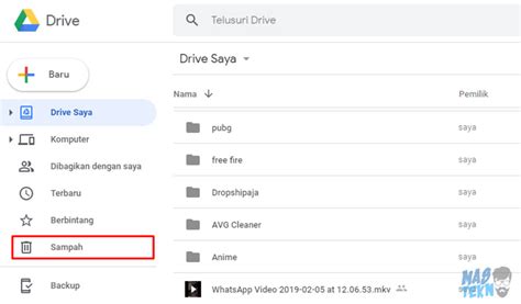 Cara Mengembalikan File Yang Terhapus Di Google Drive