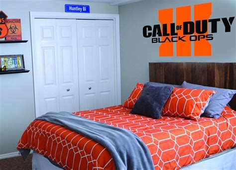 Call of duty decor clock wall clock gamer clock personalized gift game gift idea. Call Of Duty Black Ops III Custom Wall Decal Bedroom Art ...
