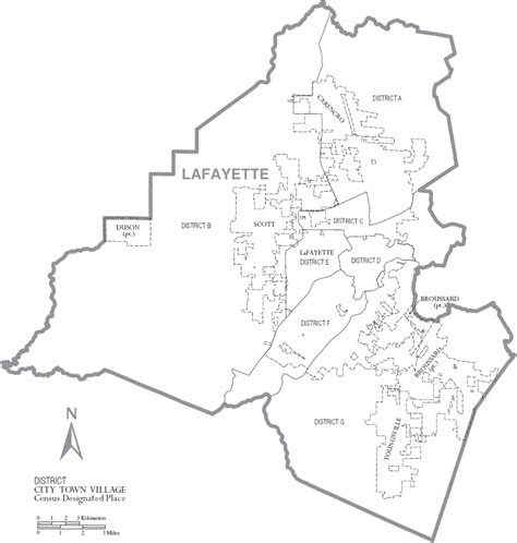 Map Downtown Development Authority Lafayette La