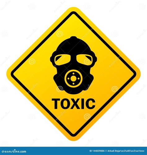 Toxic Danger Vector Sign Stock Vector Illustration Of Icon 144839886