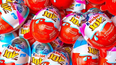 Kinder Surprise Eggs Asmr Satisfying Video A Lot Of Candy Youtube