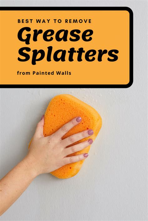 How do you get oil stains off garage floors? Best Way To Remove Grease Splatters From Painted Walls ...