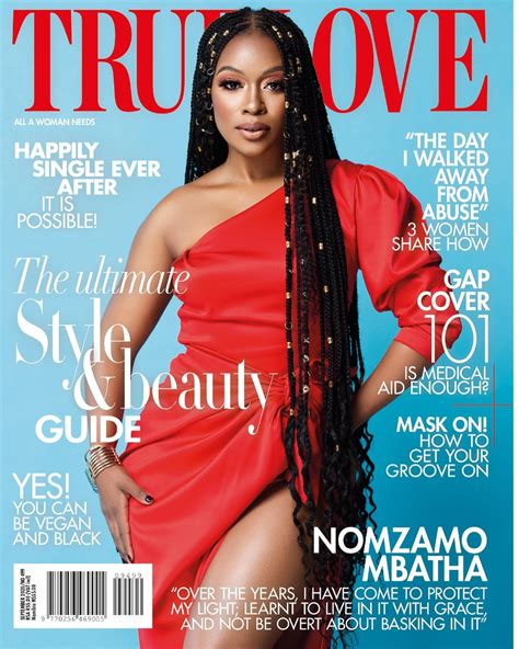 Nomzamo Mbatha Oozes Sex Appeal On True Love Magazines September