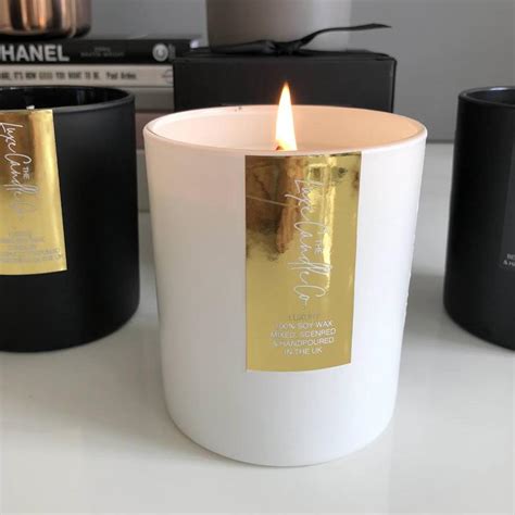 Gold And Black Scented Luxury Candle Theluxecandleco
