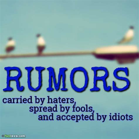 Quote Rumors Carried By Haters Exciting Quotes About How To Deal With