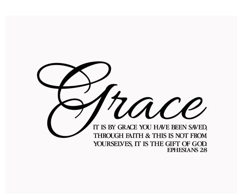 ephesians 2 8 vinyl wall decal 3 saved by grace through faith t of god scripture religious
