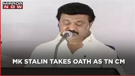 Dmks Mk Stalin Takes Oath As Chief Minister On Tamil Nadu At Raj