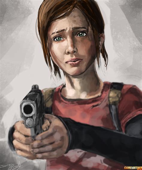 Portrait Art Of Ellie From Last Of Us