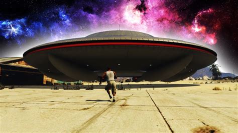 The New Ufo In Gta 5 Spawned Gta 5 Mystery Youtube