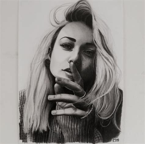 Original Portrait Drawing By Pencil Just You And Me Etsy Portrait