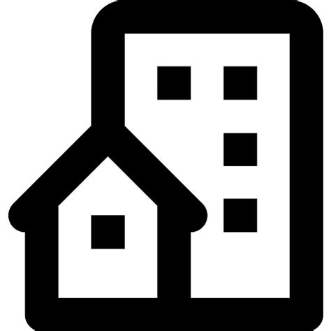 Building House Icon Vector 02