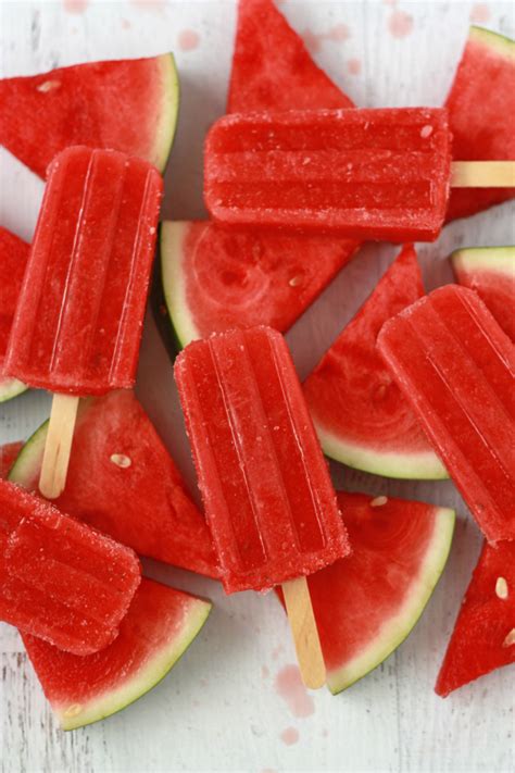 Strawberry Watermelon Popsicles One Lovely Life