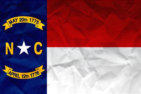 Flag Of North Carolina With Paper Texture Download It
